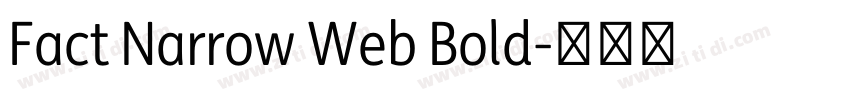 Fact Narrow Web Bold字体转换